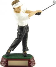 White/Gold Male Golf Resin