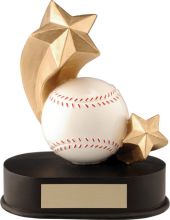 Shooting Star Baseball Resin