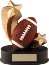 Shooting Star Football Resin