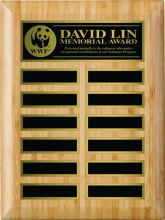 Bamboo Annual Plaque