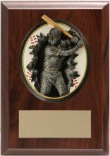 Baseball Blow Out Male Resin Relief