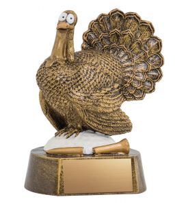 Resin Sculpture Turkey Golf