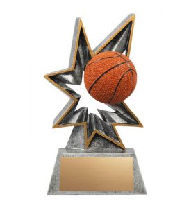 Resin Trophy Bobblehead Basketball