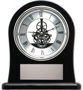 Black Skeleton Clock