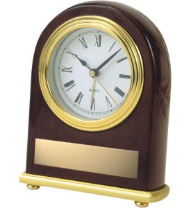 Rosewood Oval Clock