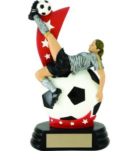 All Star Soccer Player Female Resin