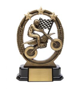 Resin Award Tri-Star Dirt Bike