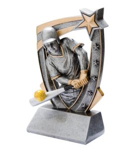 Resin Trophy 3-D Softball