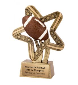 Resin Trophy Comet Football