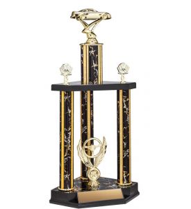 Column Trophy Black Marble Racing