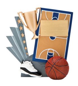 Resin Award Starburst Basketball Stand