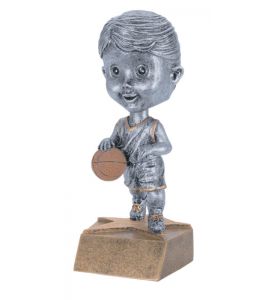 Resin Trophy Bobblehead Female Basketball