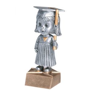Resin Trophy Bobblehead Grad F.