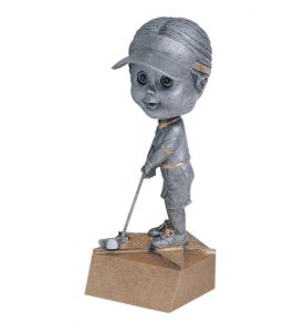 Resin Trophy Bobblehead Golf F.