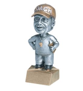 Resin Trophy Bobblehead Male Coach