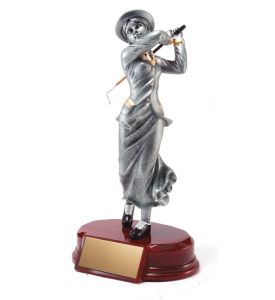 Resin Sculpture Vintage Golf F.